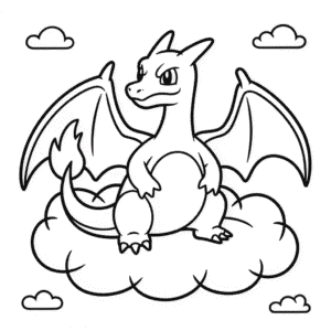 Kleurplaat Afdrukbare Charizard
