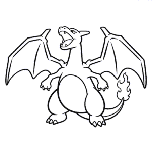 Kleurplaat Charizard Gigantamax