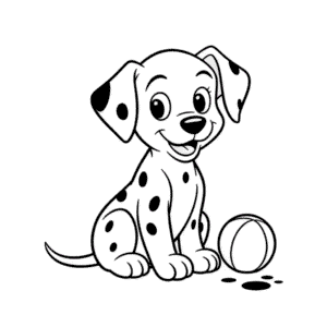 Kleurplaat Disney 101 Dalmatiërs