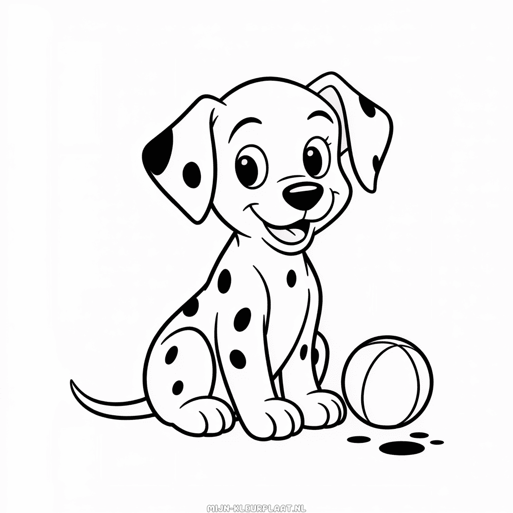 Kleurplaat Disney 101 Dalmatiërs