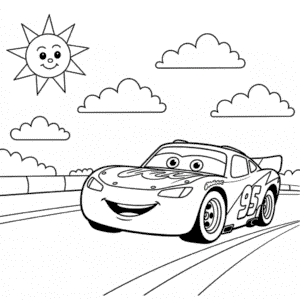 Kleurplaat Disney Cars