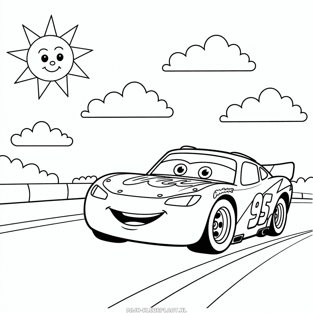 Kleurplaat Disney Cars