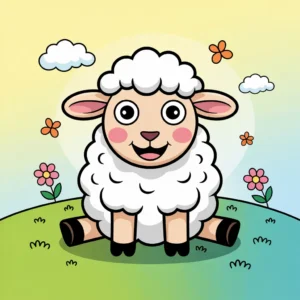 Schapen Kleurplaten