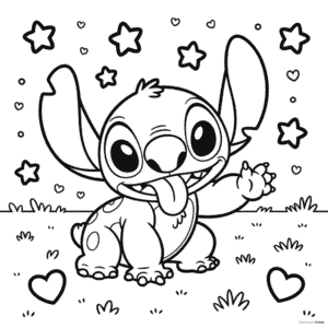 Kleurplaat Disney Stitch