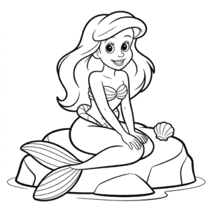 Kleurplaat Ariel