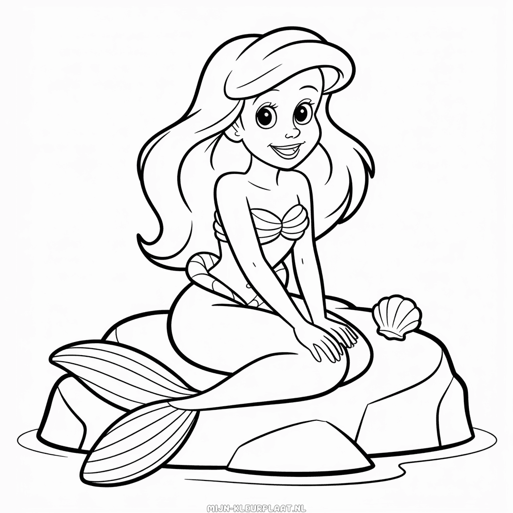 Kleurplaat Ariel