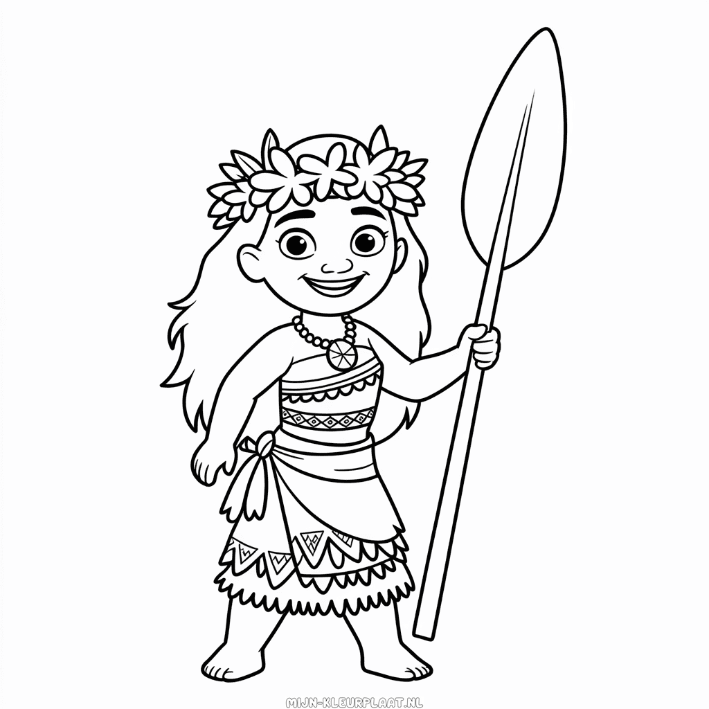 Kleurplaat Disney Prinses Vaiana