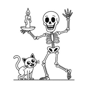 Kleurplaat Griezelige Volwassen Halloween