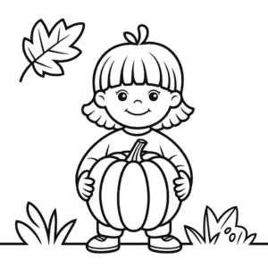 Kleurplaat Kinderherfst