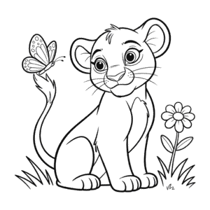 Kleurplaat Nala De Leeuwenkoning