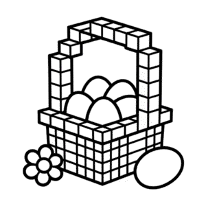 Kleurplaat Paas Minecraft