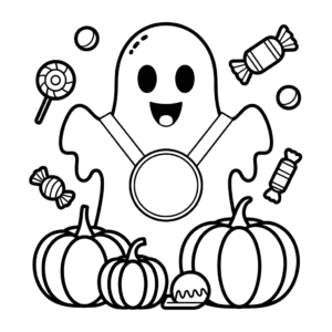 Kleurplaat Beste Halloween