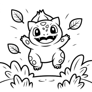 Kleurplaat Bulbasaur voor Kinderen