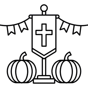 Kleurplaat Christelijk Herfstfestival