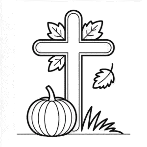 Kleurplaat Christelijke Herfst