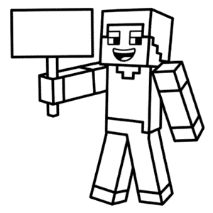 Kleurplaat Gratis Minecraft