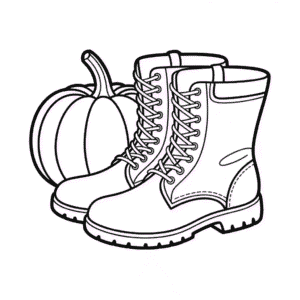 Kleurplaat Herfstkleding