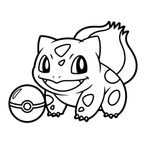 Kleurplaat Pokemon Bulbasaur
