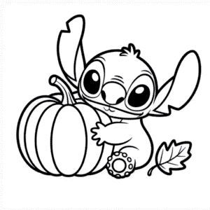 Kleurplaat Thanksgiving Stitch