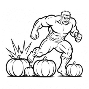 Kleurplaat Wreker Halloween