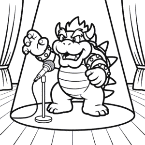 Kleurplaat Bowser in Mario Film