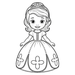 Kleurplaat Disney Junior Prinses