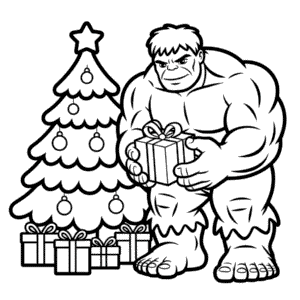 Kleurplaat Kerst Wreker