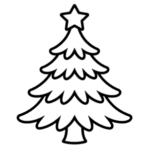 Kleurplaat Leeg Kerstfeest