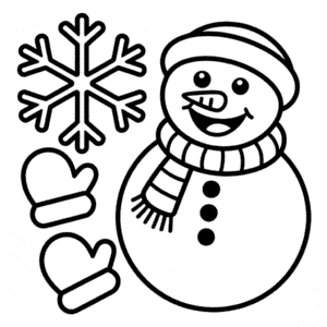 Kleurplaat Winter voor Peuters